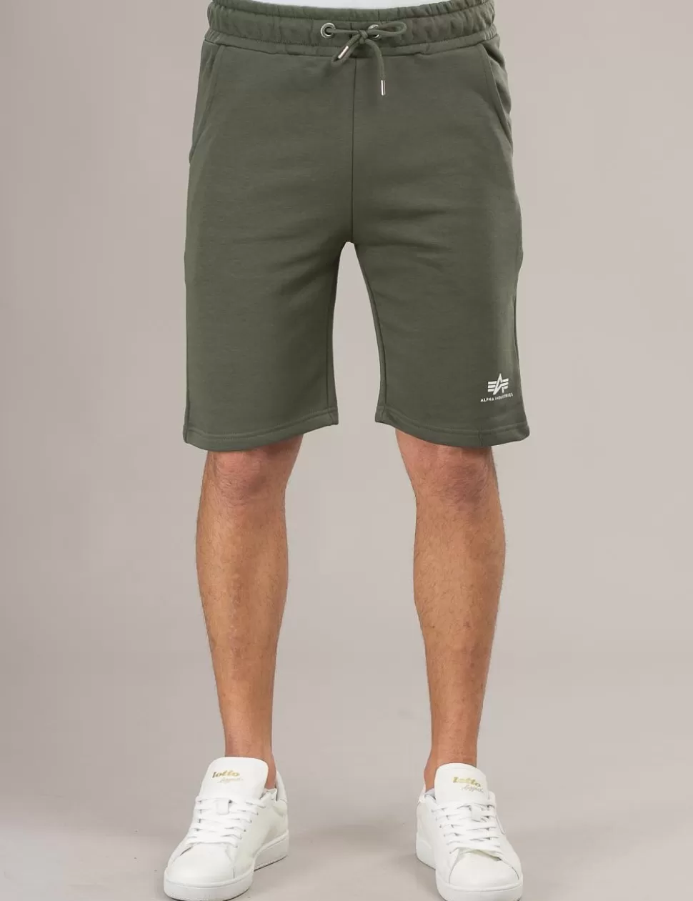 Alpha Industries Bermuda>Bermuda In Felpa Verde Scuro