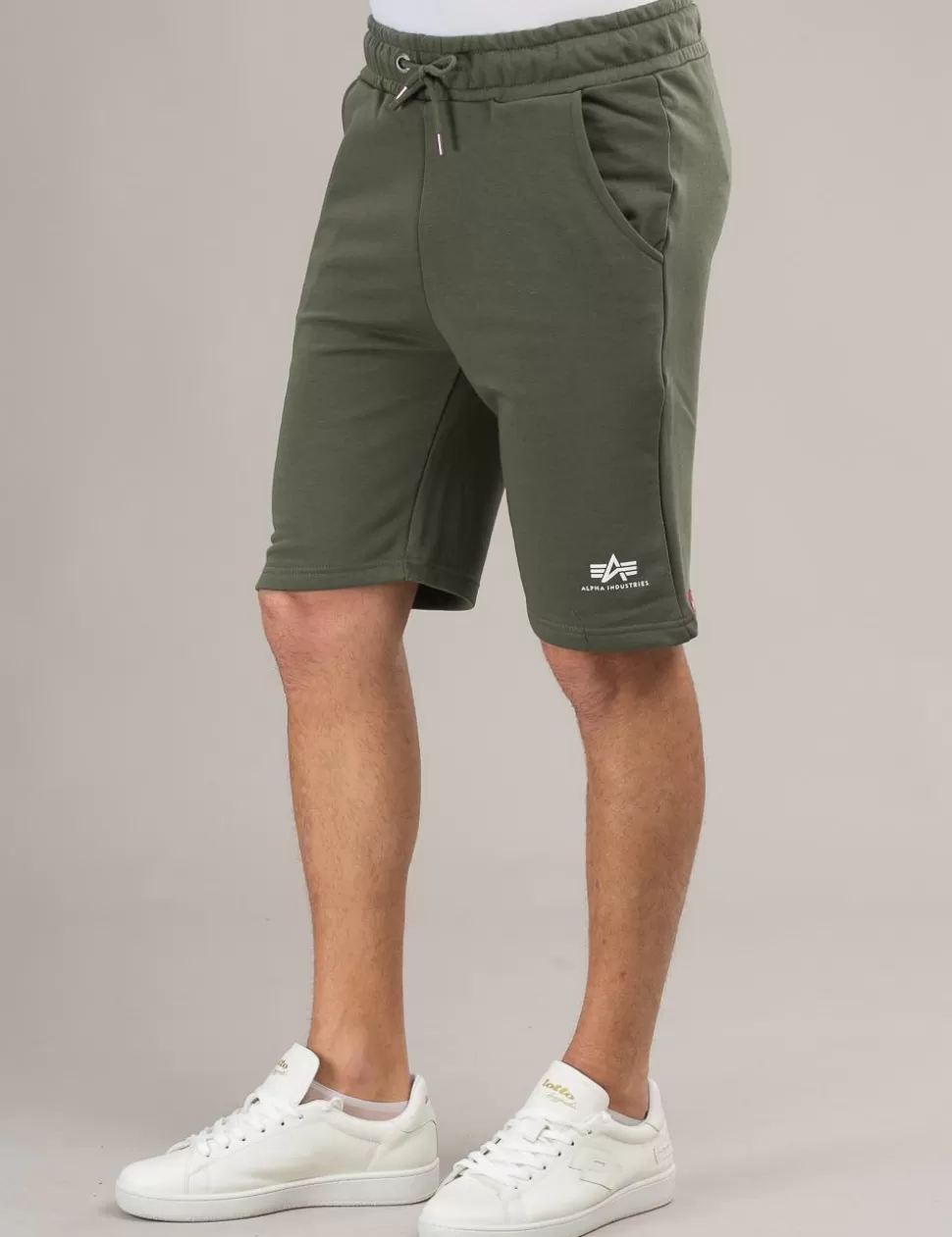 Alpha Industries Bermuda>Bermuda In Felpa Verde Scuro