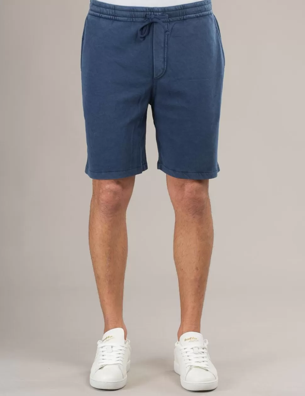 Ralph Lauren Bermuda>Bermuda In Felpa Polo Blu Navy