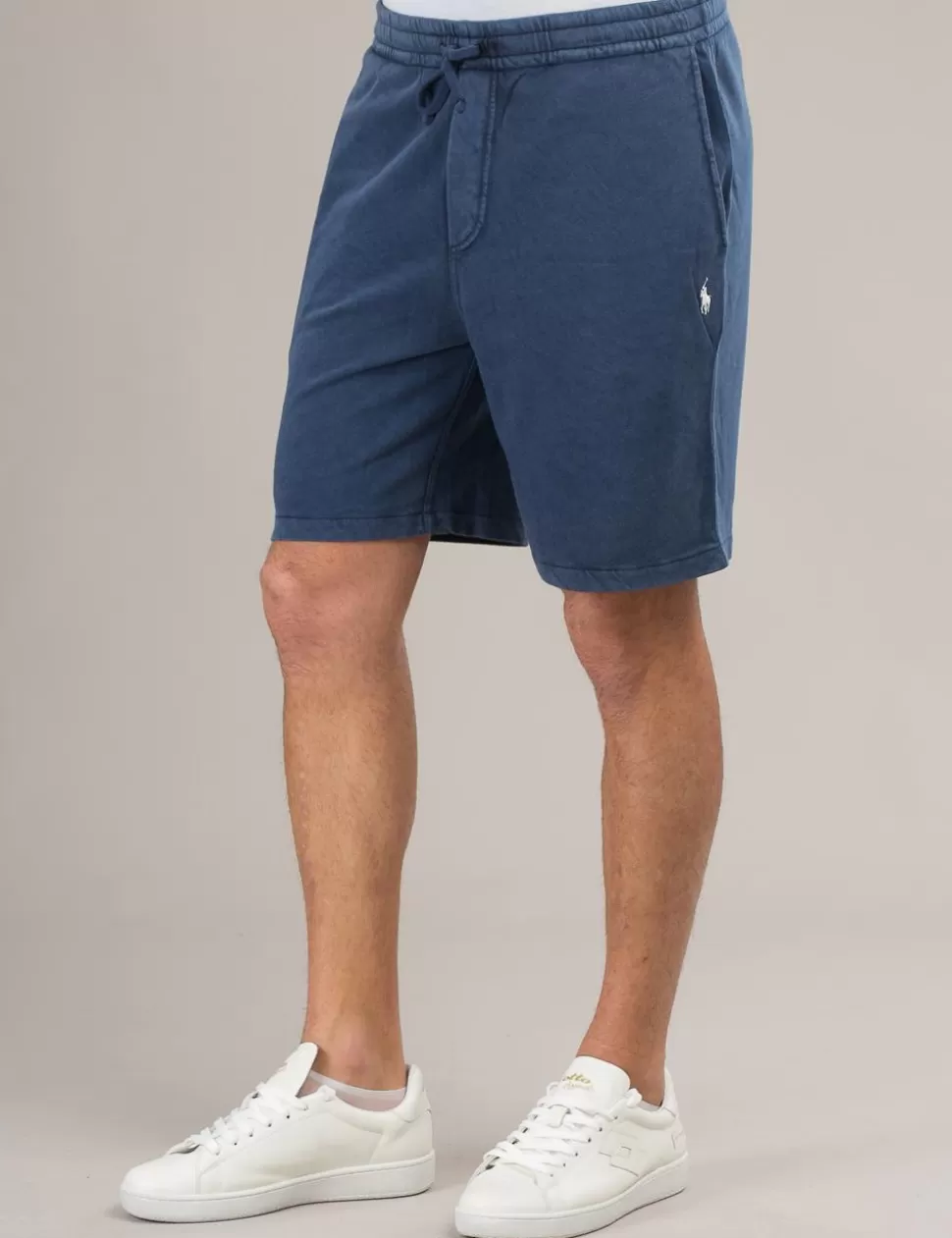 Ralph Lauren Bermuda>Bermuda In Felpa Polo Blu Navy