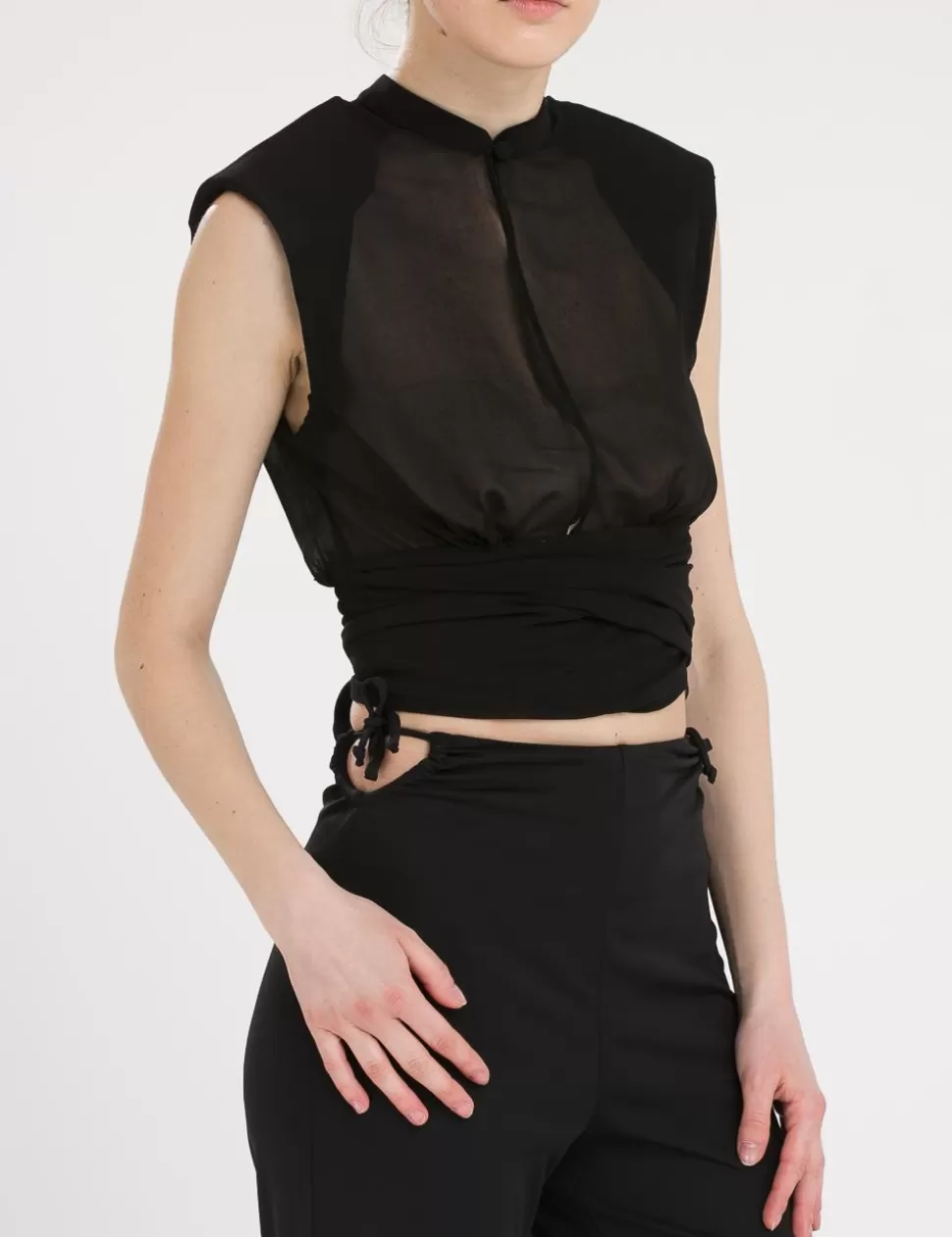 Relish Camicie>Blusa Corta Nero