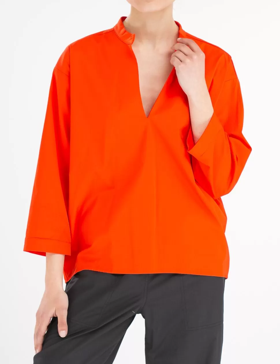 Niu' Camicie>Blusa Niu Arancio