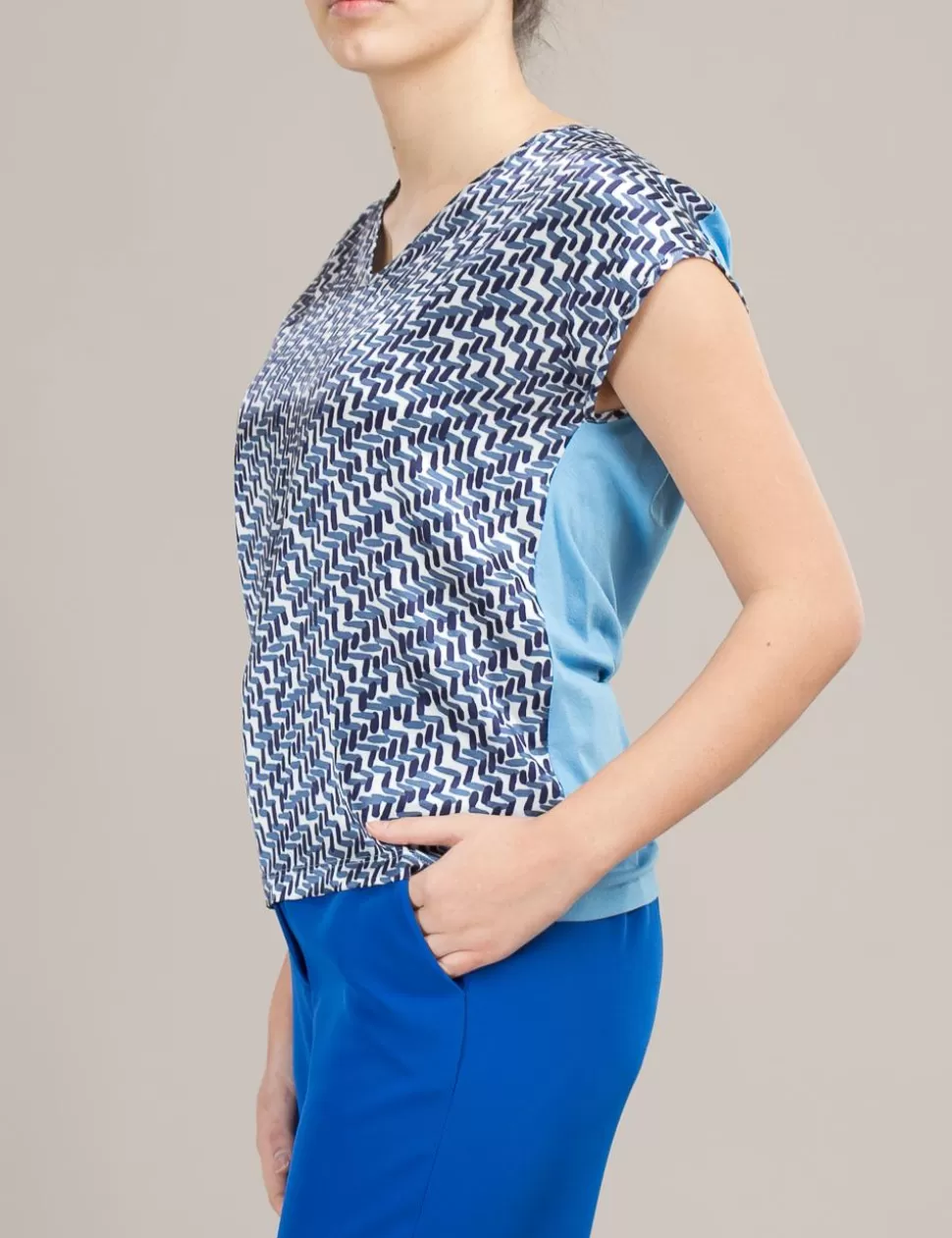 Niu' Camicie>Blusa Niu Blu Scuro