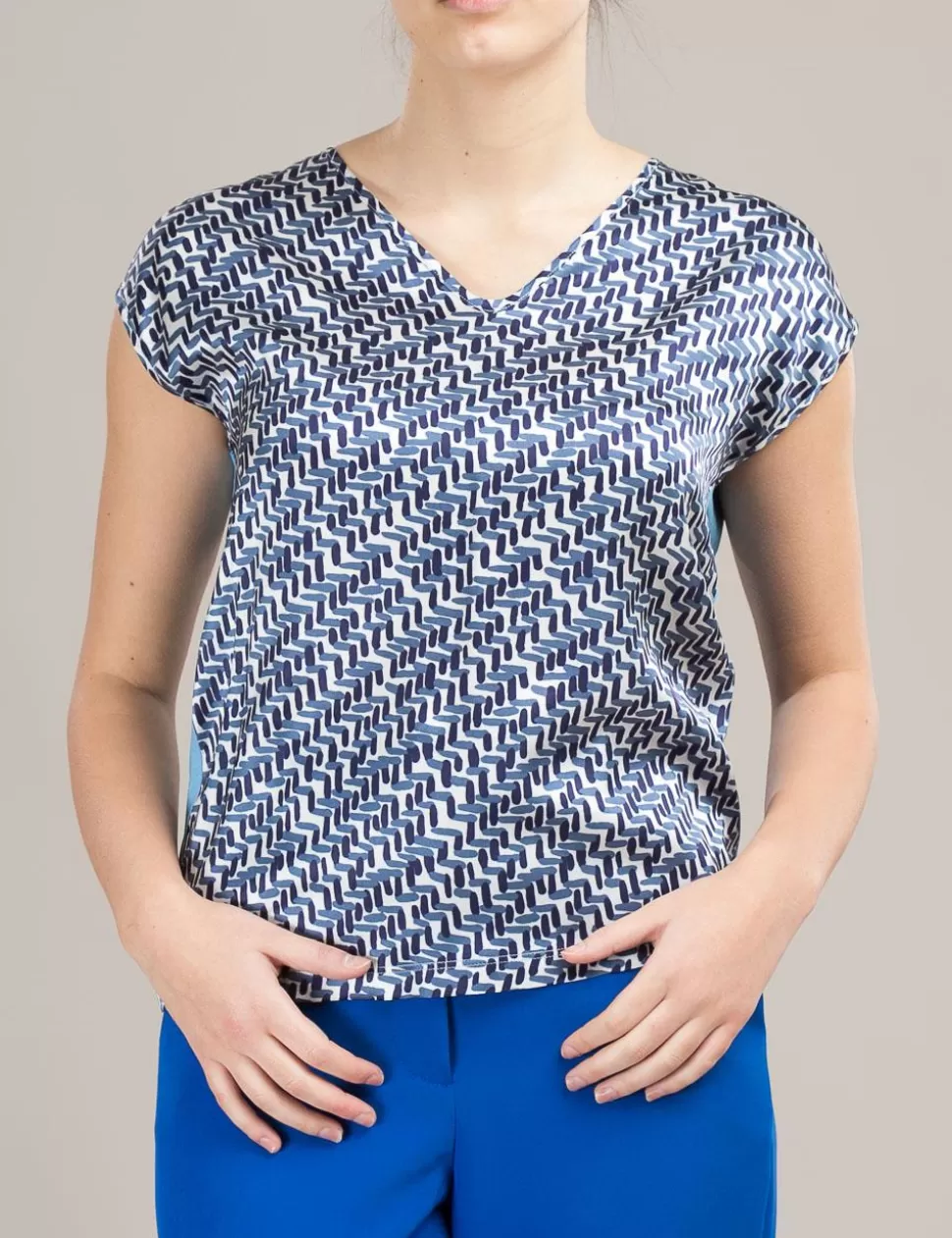 Niu' Camicie>Blusa Niu Blu Scuro