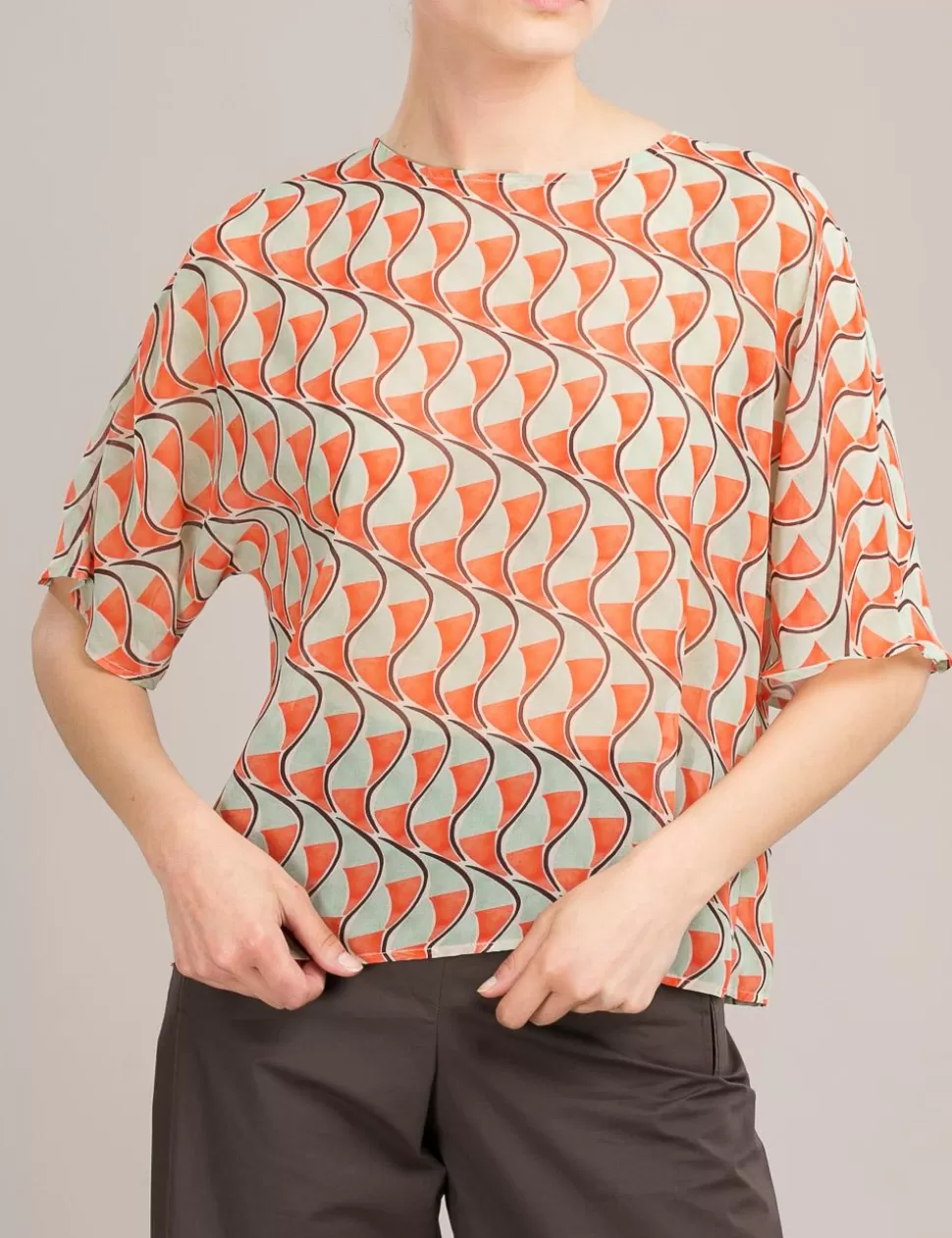 Niu' Camicie>Blusa Niu Papaya