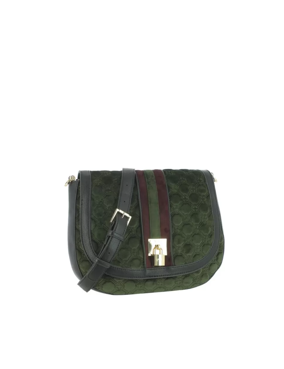 V73 Borse>Borsa A Spalla Evelyn Verde Militare