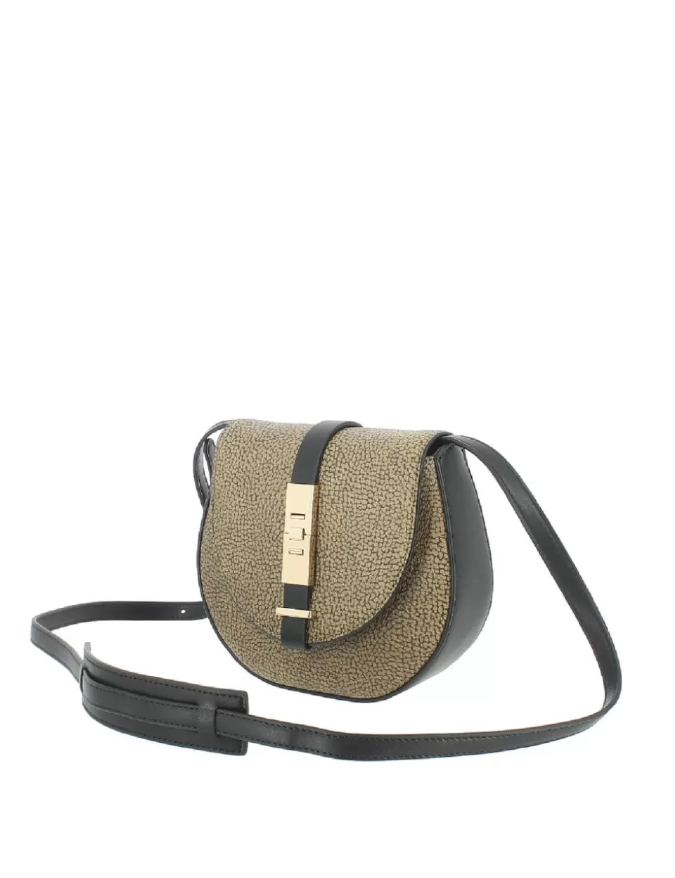 Borbonese Borse>Borsa A Tracolla Out Of Office Mini Nero/Moro