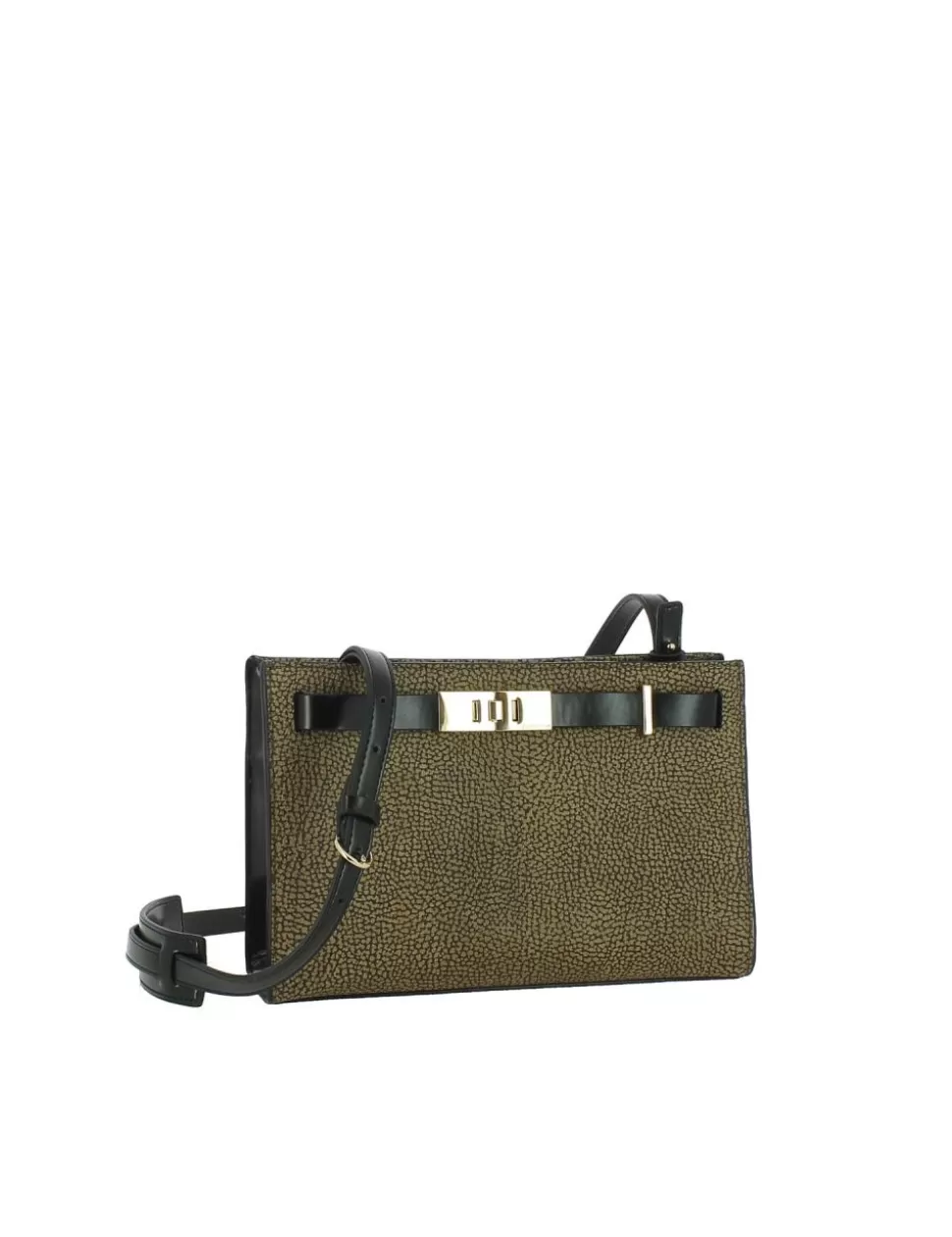 Borbonese Borse>Borsa A Tracolla Out Of Office Small Nero/Moro