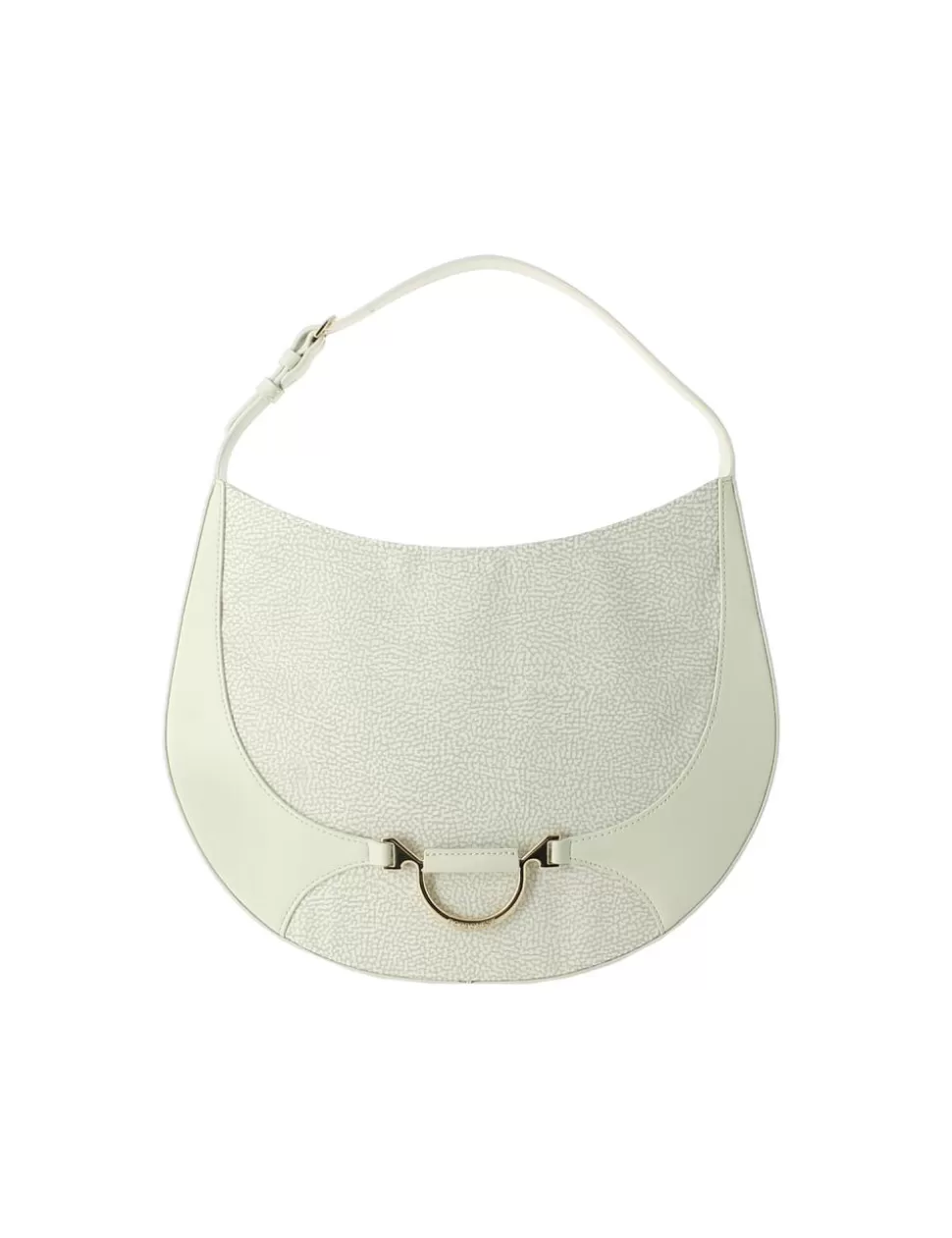 Borbonese Borse>Borsa Hobo 110 Medium Bianco