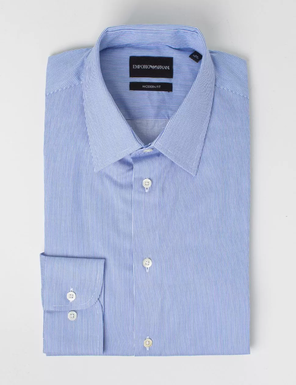 Emporio Armani Camicie>Camicia Blu/Bianco