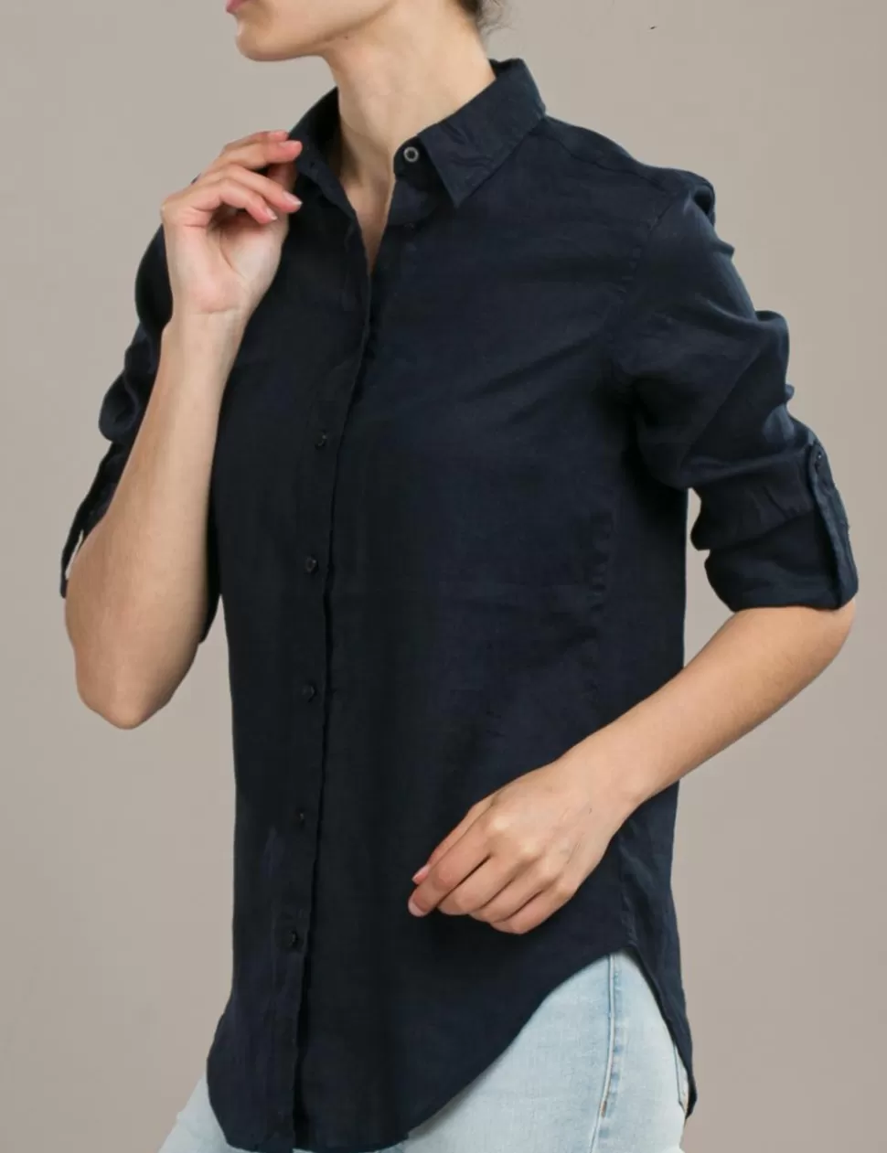 Lauren Camicie>Camicia Blu Navy