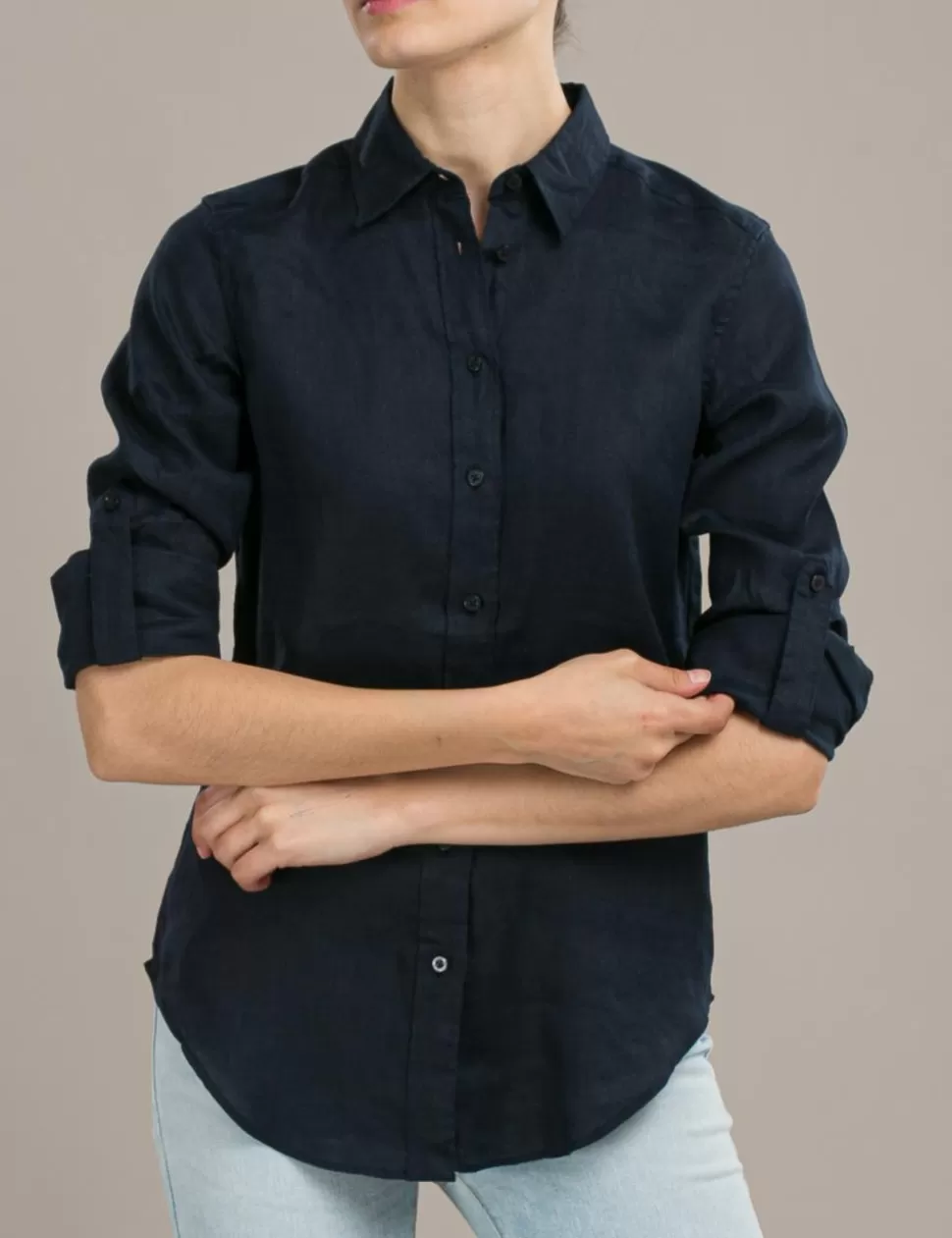 Lauren Camicie>Camicia Blu Navy