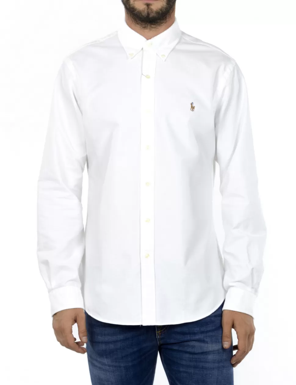 Ralph Lauren Camicie>Camicia Oxford Bianco