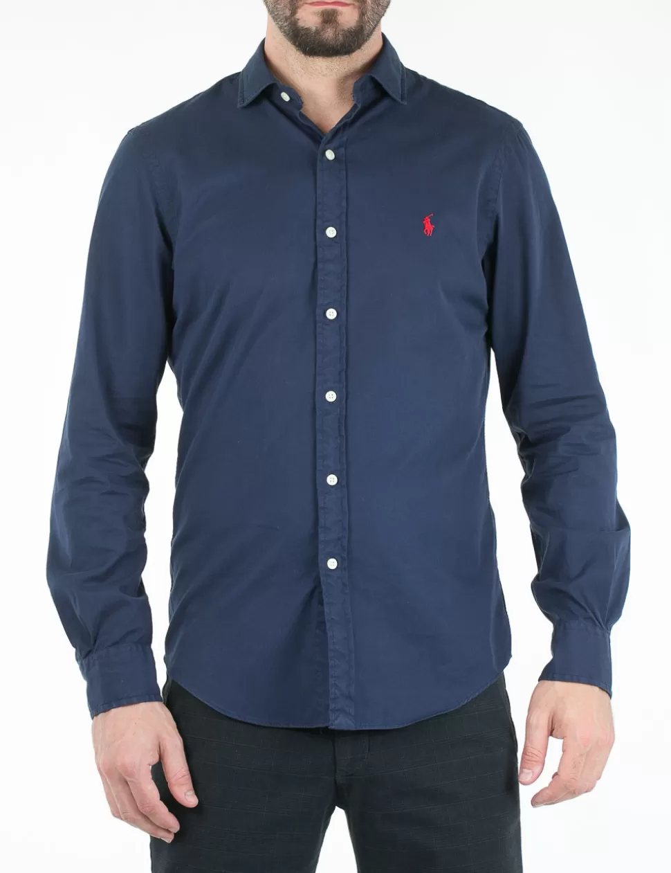 Ralph Lauren Camicie>Camicia Polo Blu Scuro