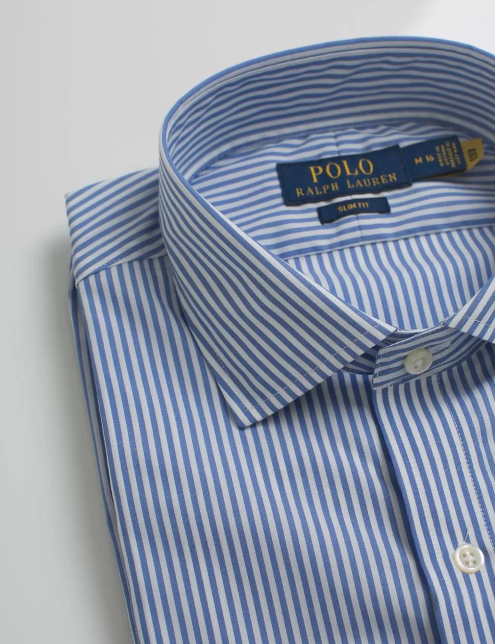 Ralph Lauren Camicie>Camicia Polo Blu/Bianco