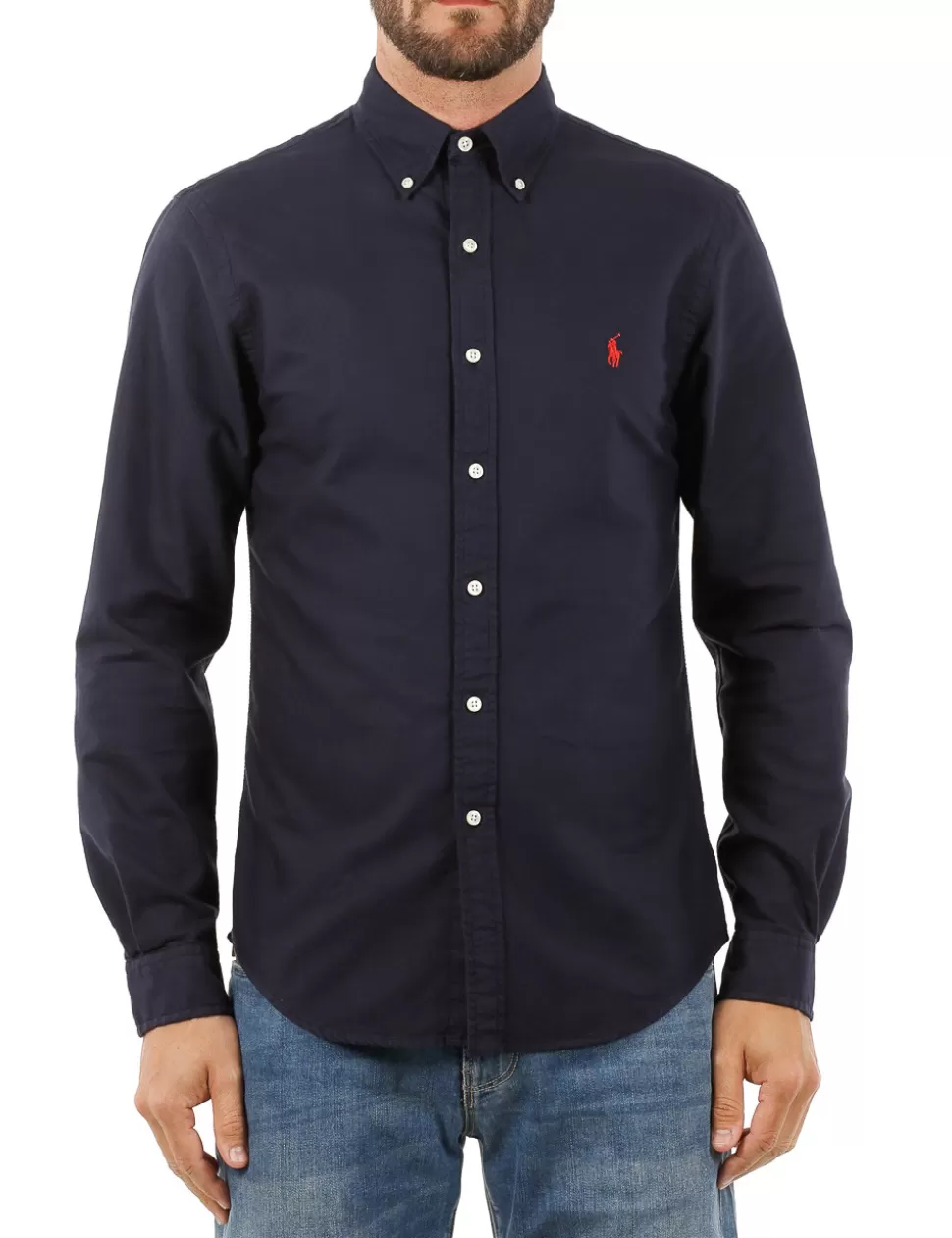 Ralph Lauren Camicie>Camicia Polo Blu Navy