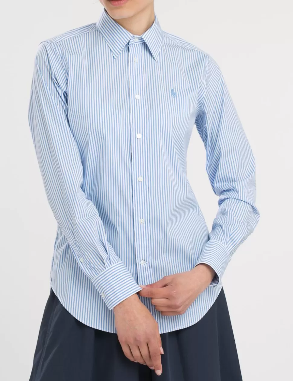 Ralph Lauren Camicie>Camicia Polo Blu/Bianco