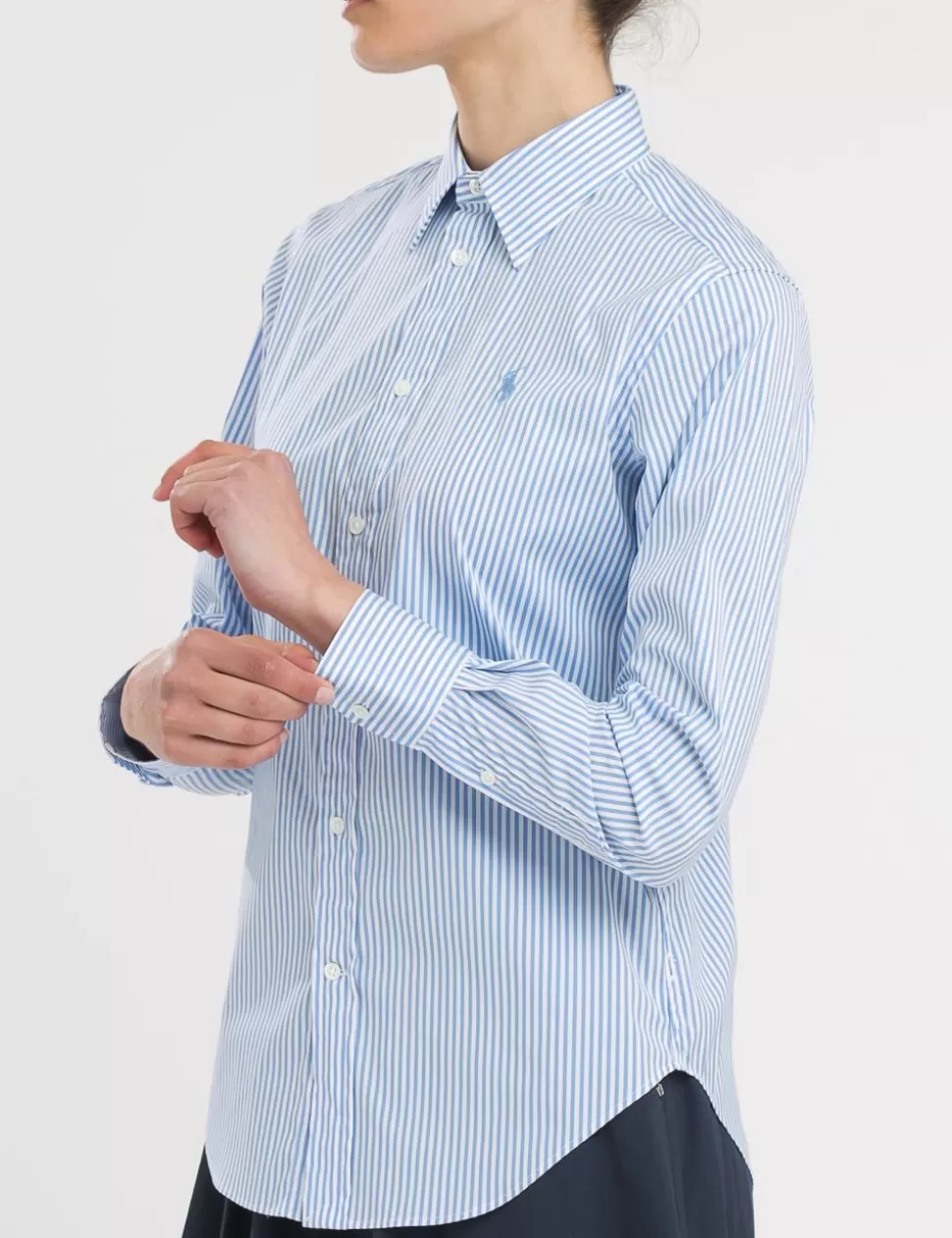 Ralph Lauren Camicie>Camicia Polo Blu/Bianco