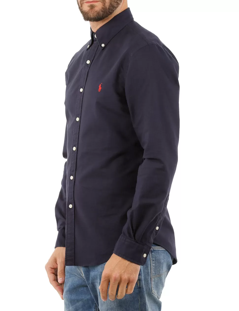 Ralph Lauren Camicie>Camicia Polo Blu Navy