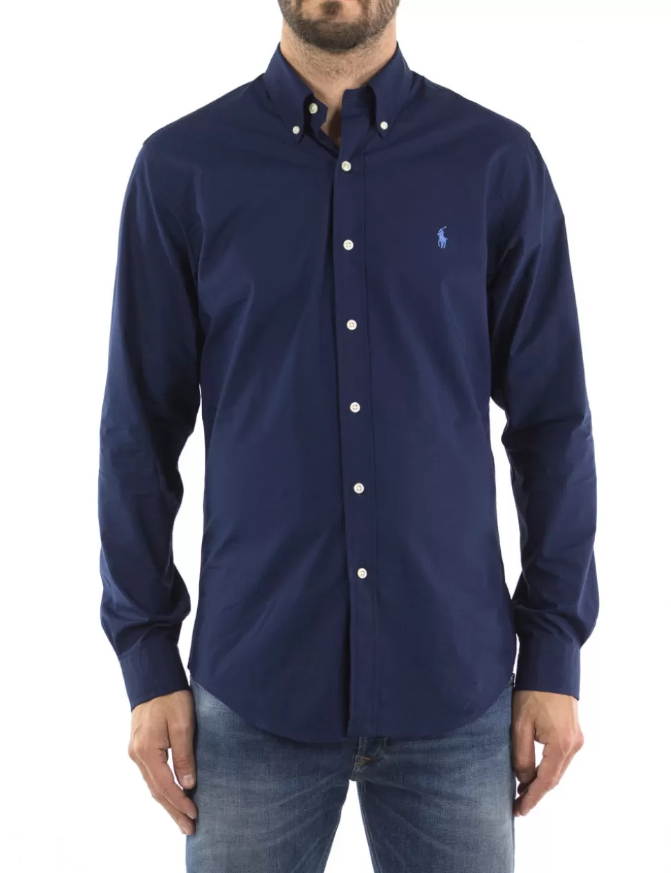 Ralph Lauren Camicie>Camicia Blu Scuro