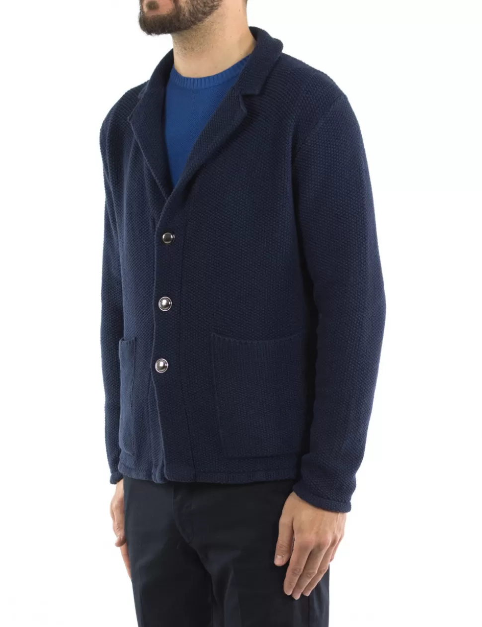 Fedeli Cashmere Maglie>Cardigan Blu Scuro