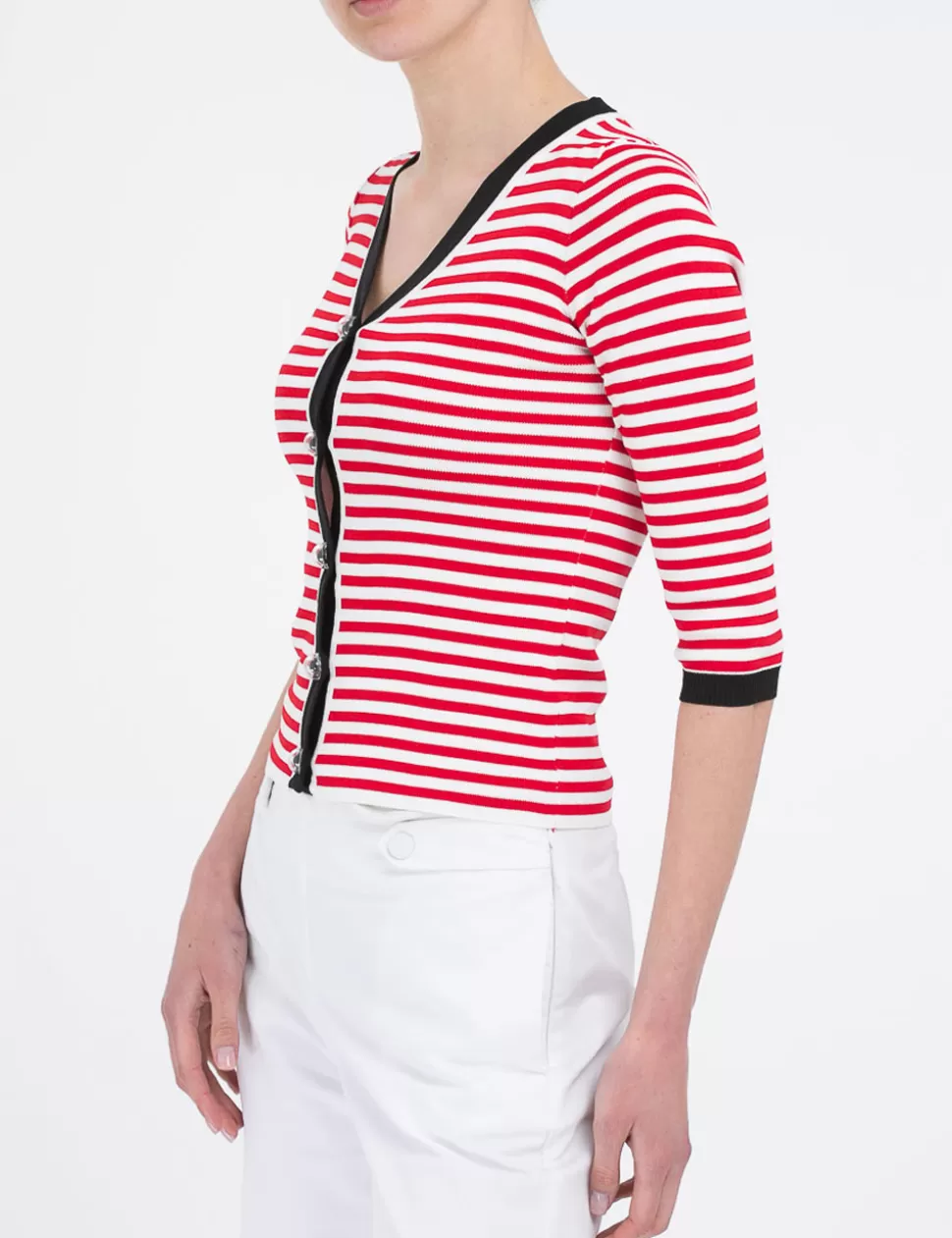 No Secrets Maglie>Cardigan Bianco/Rosso