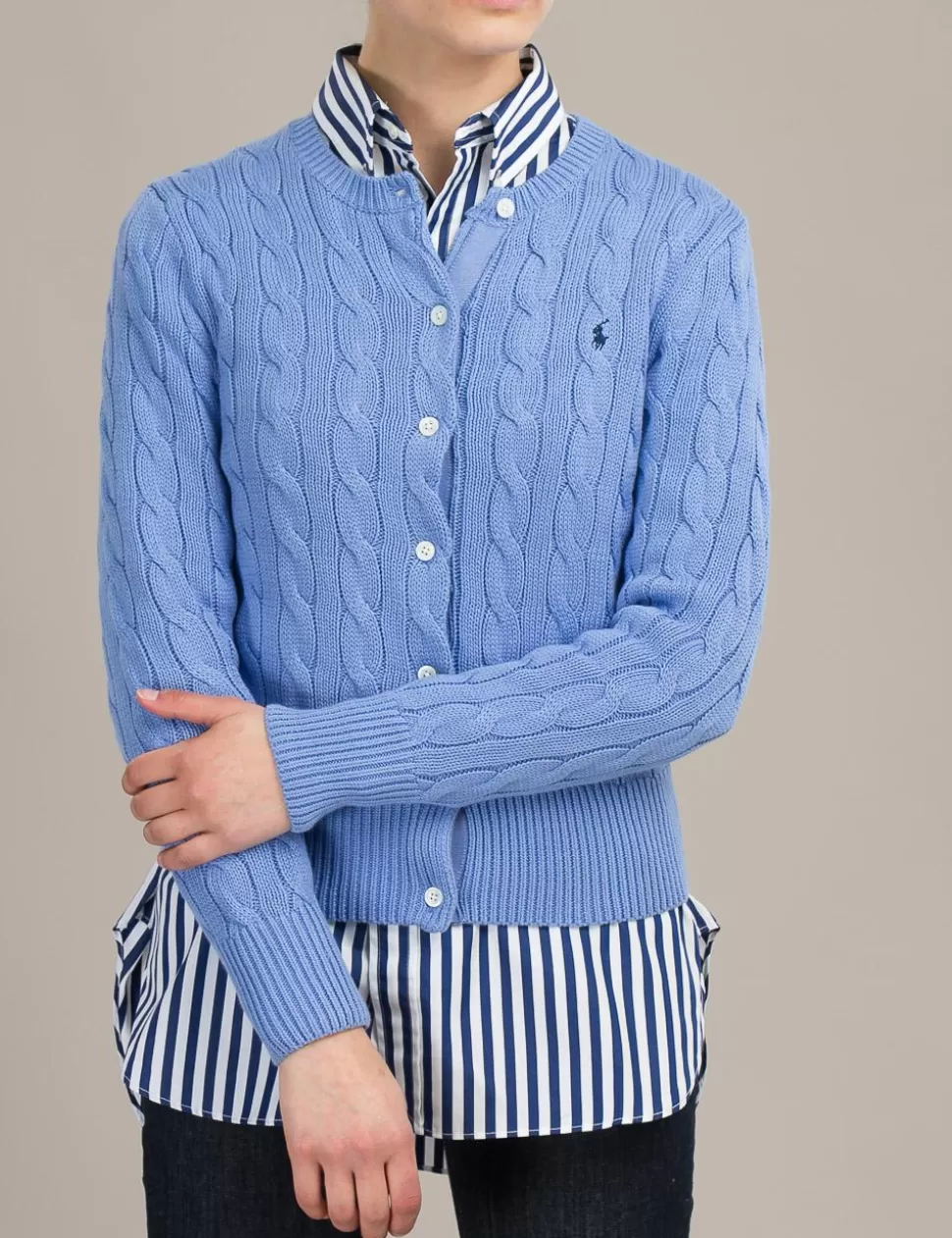 Ralph Lauren Maglie>Cardigan Polo Blu