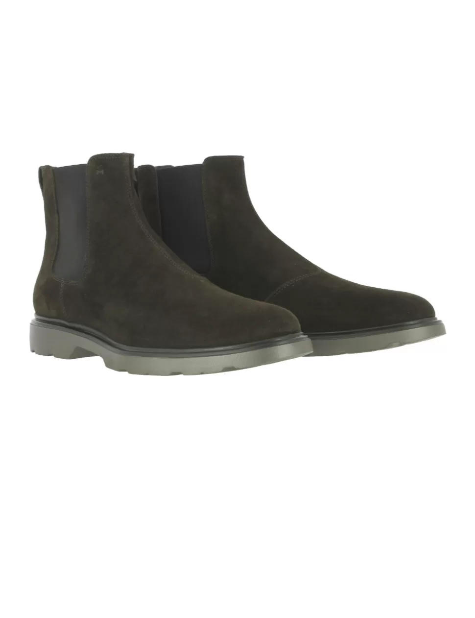 Hogan Stringate E Stivaletti>Chelsea Boot H393 Ebano