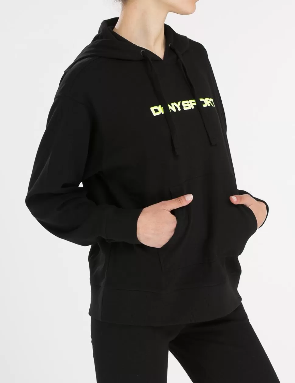 DKNY Felpe>Felpa Con Cappuccio Sport Nero