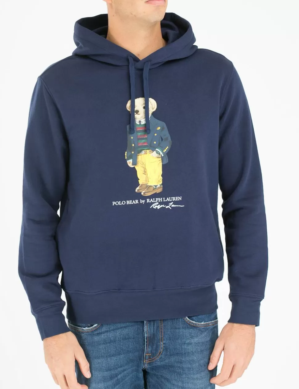 Ralph Lauren Felpe>Felpa Con Cappuccio Polo Bear Blu Navy