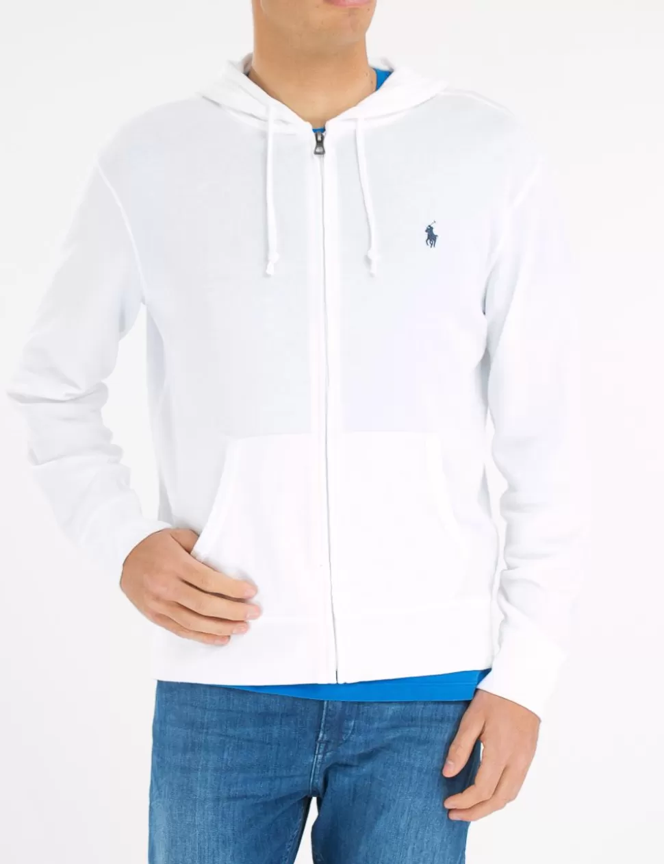 Ralph Lauren Felpe>Felpa Con Cappuccio Polo Bianco