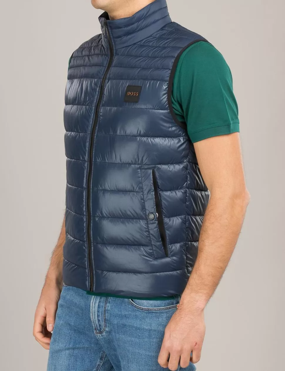 Boss Cappotti E Giubbotti>Gilet Trapuntato Blu Scuro