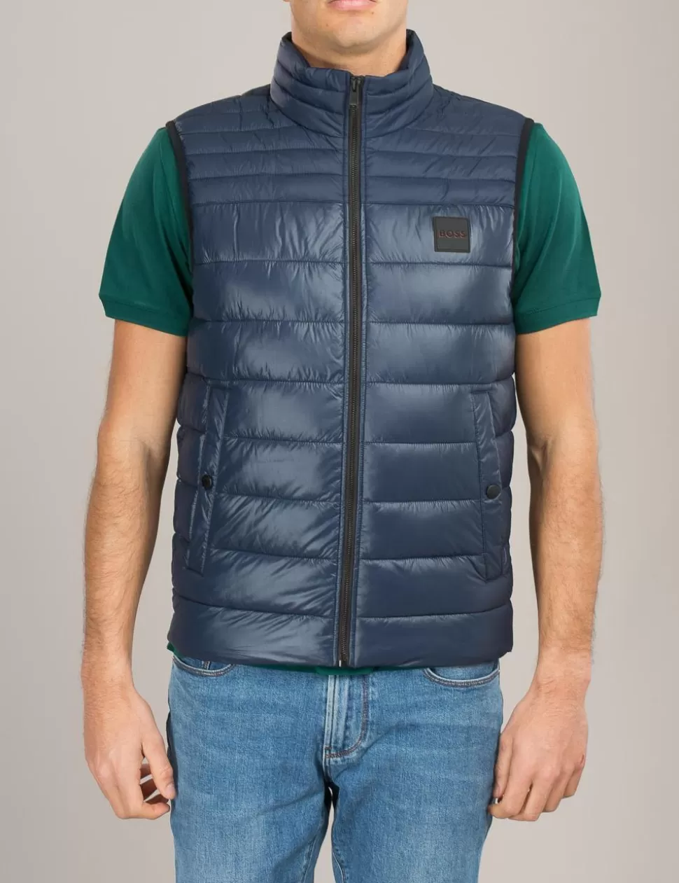 Boss Cappotti E Giubbotti>Gilet Trapuntato Blu Scuro