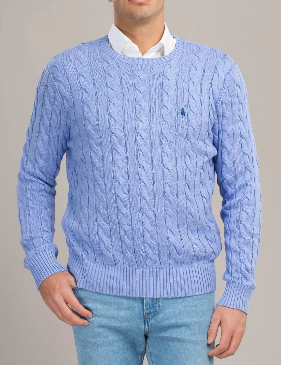 Ralph Lauren Maglie>Maglia A Trecce Polo Blu