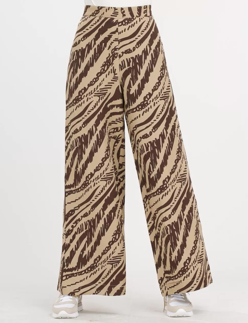 Ottod'Ame Pantaloni>Pantalone A Palazzo Ottodame Beige