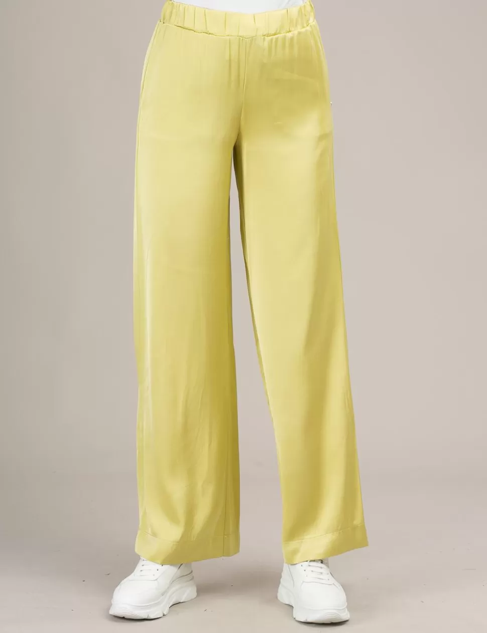 Ottod'Ame Pantaloni>Pantalone A Palazzo Ottodame Giallo