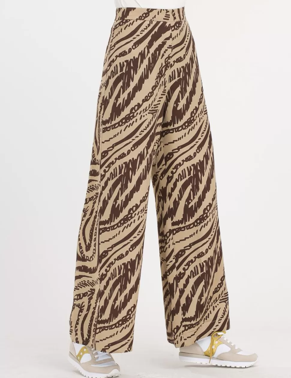 Ottod'Ame Pantaloni>Pantalone A Palazzo Ottodame Beige