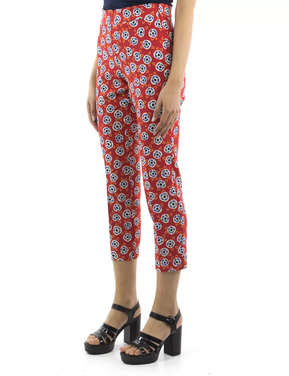 Ottod'Ame Pantaloni>Pantalone A Sigaretta Rosso