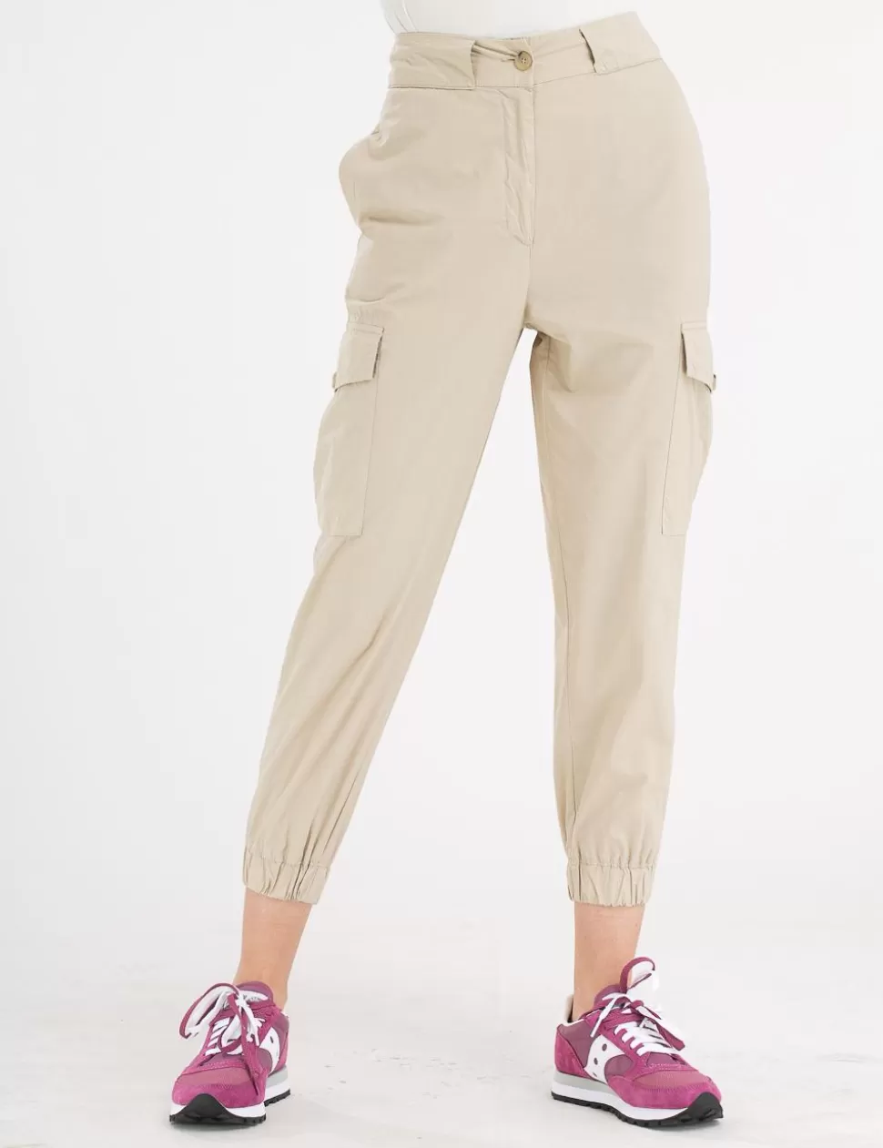 Happy 25 Pantaloni>Pantalone Cargo Beige