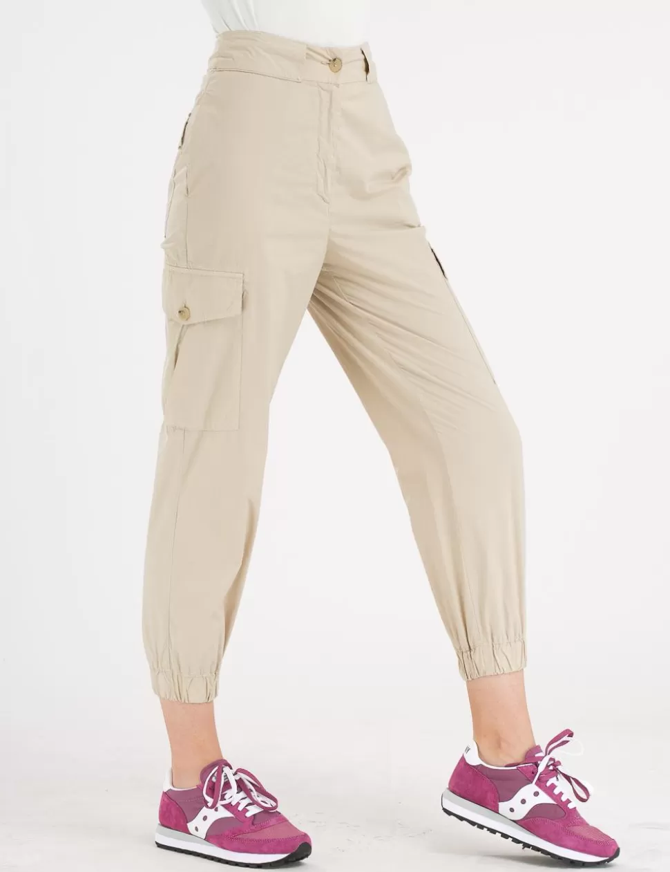 Happy 25 Pantaloni>Pantalone Cargo Beige