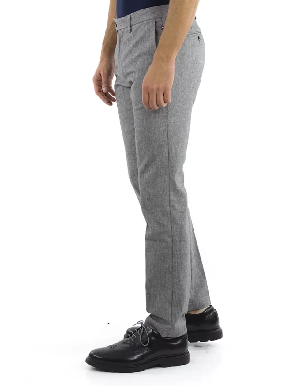 Tommy Hilfiger Pantaloni>Pantalone Chino Grigio Scuro