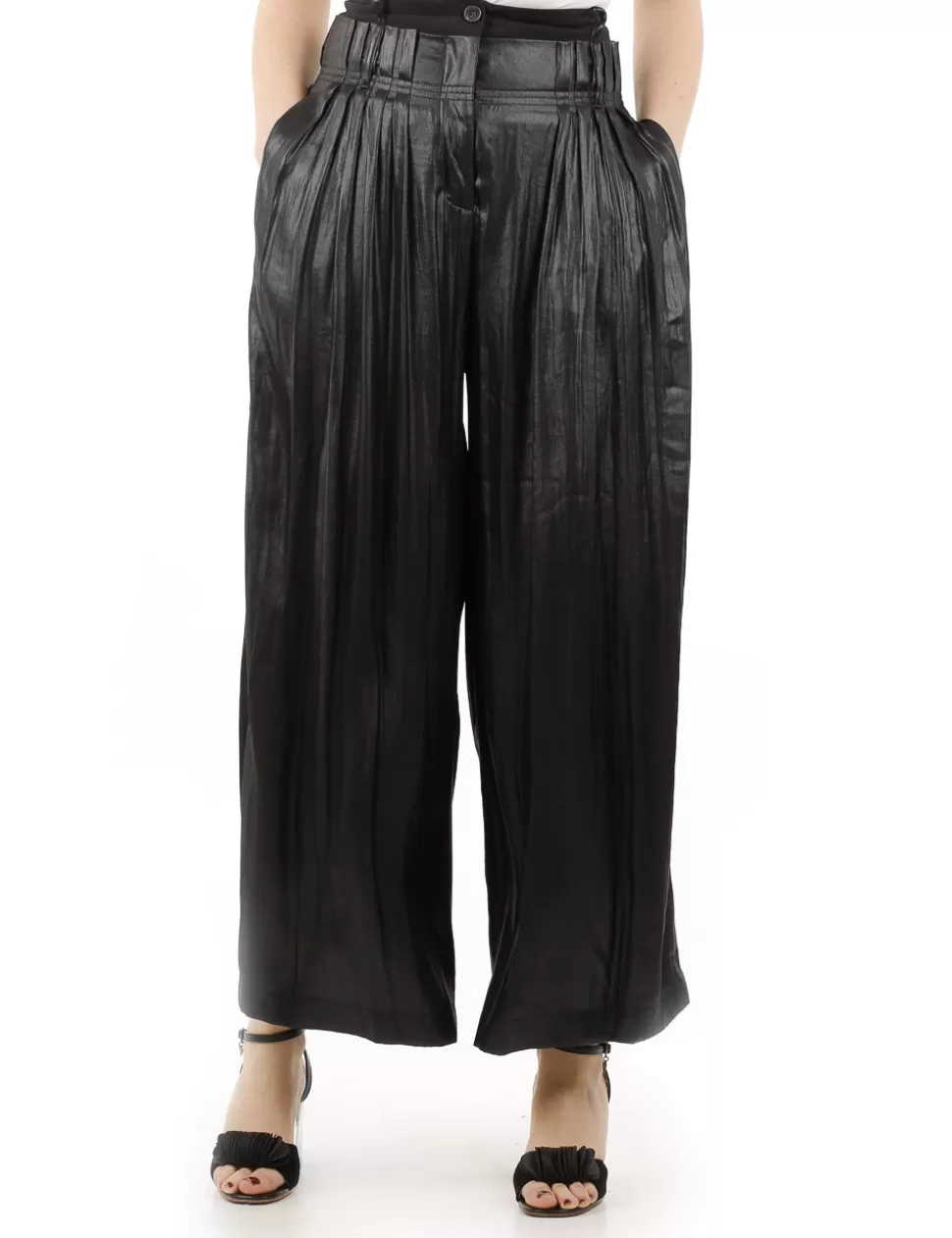 Alysi Pantaloni>Pantalone Donna Nero