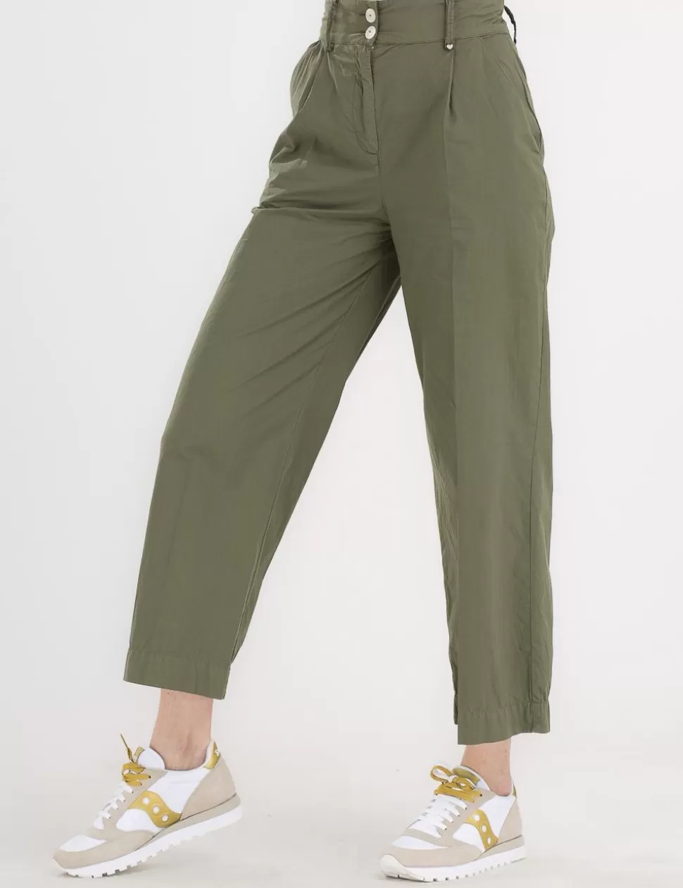 Happy 25 Pantaloni>Pantalone Verde Militare