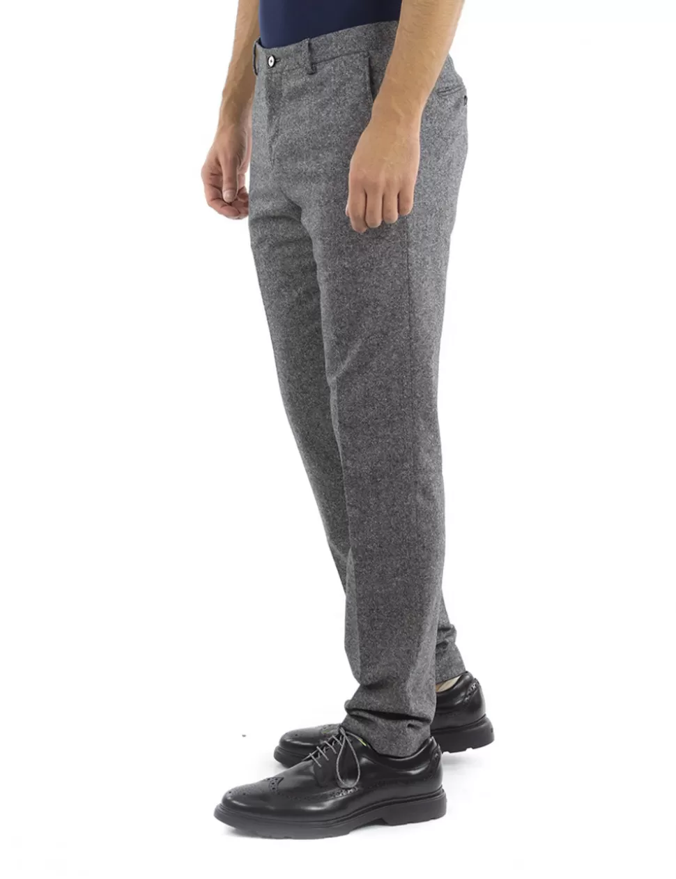 Tommy Hilfiger Pantaloni>Pantalone In Maglia Tommy Tailored Grigio Scuro