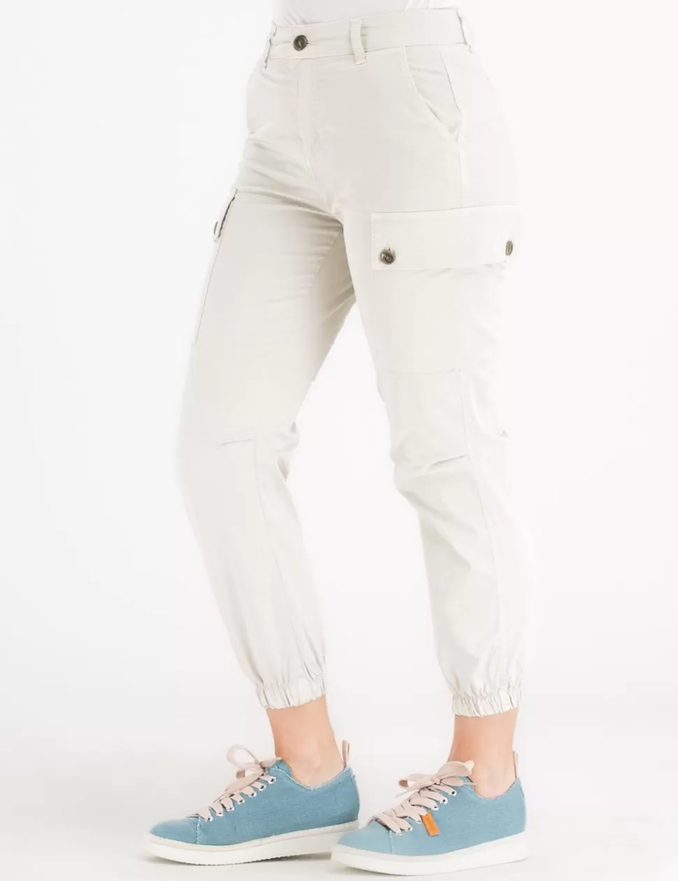 White Wise Pantaloni>Pantalone Sabbia