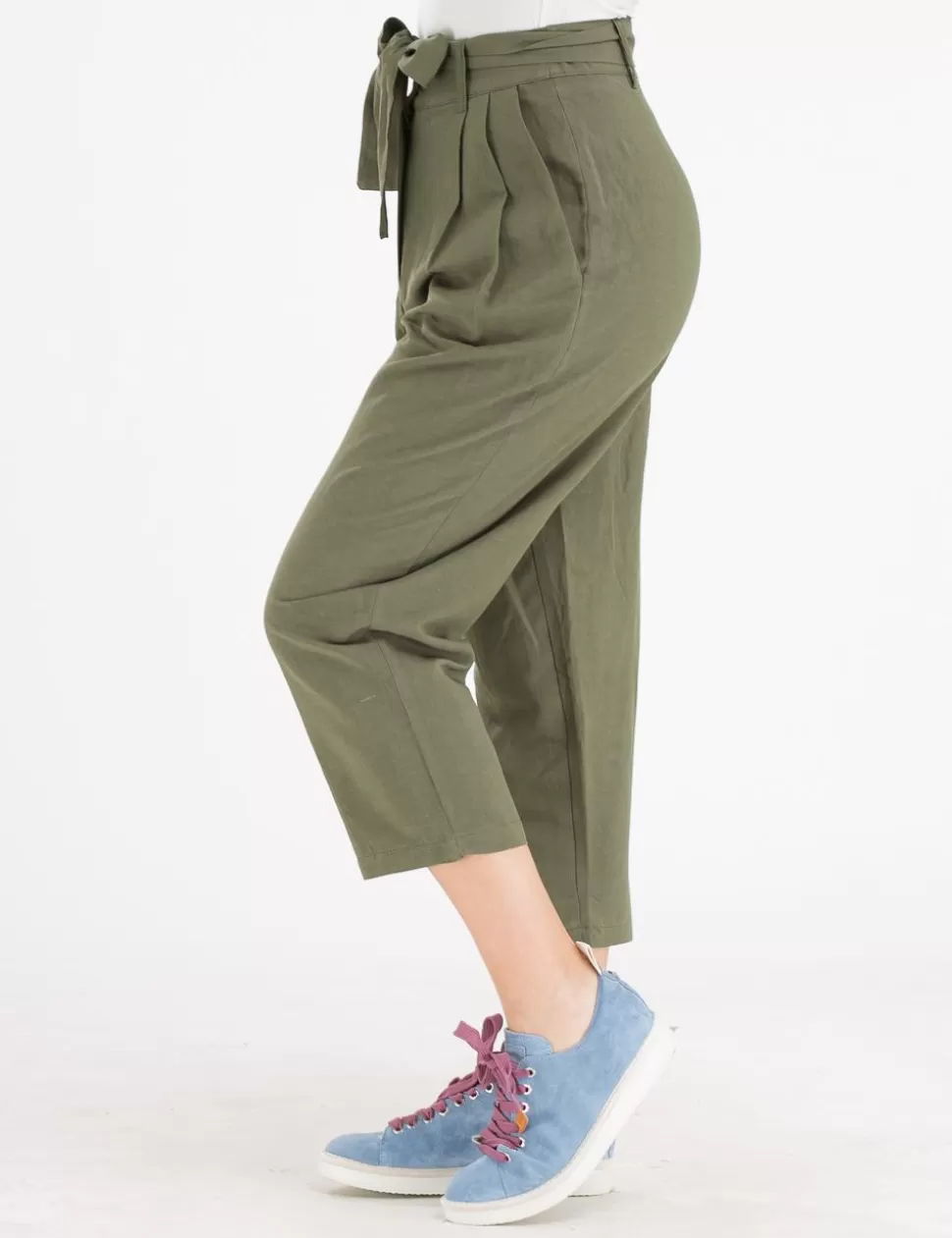 White Wise Pantaloni>Pantalone Verde Militare