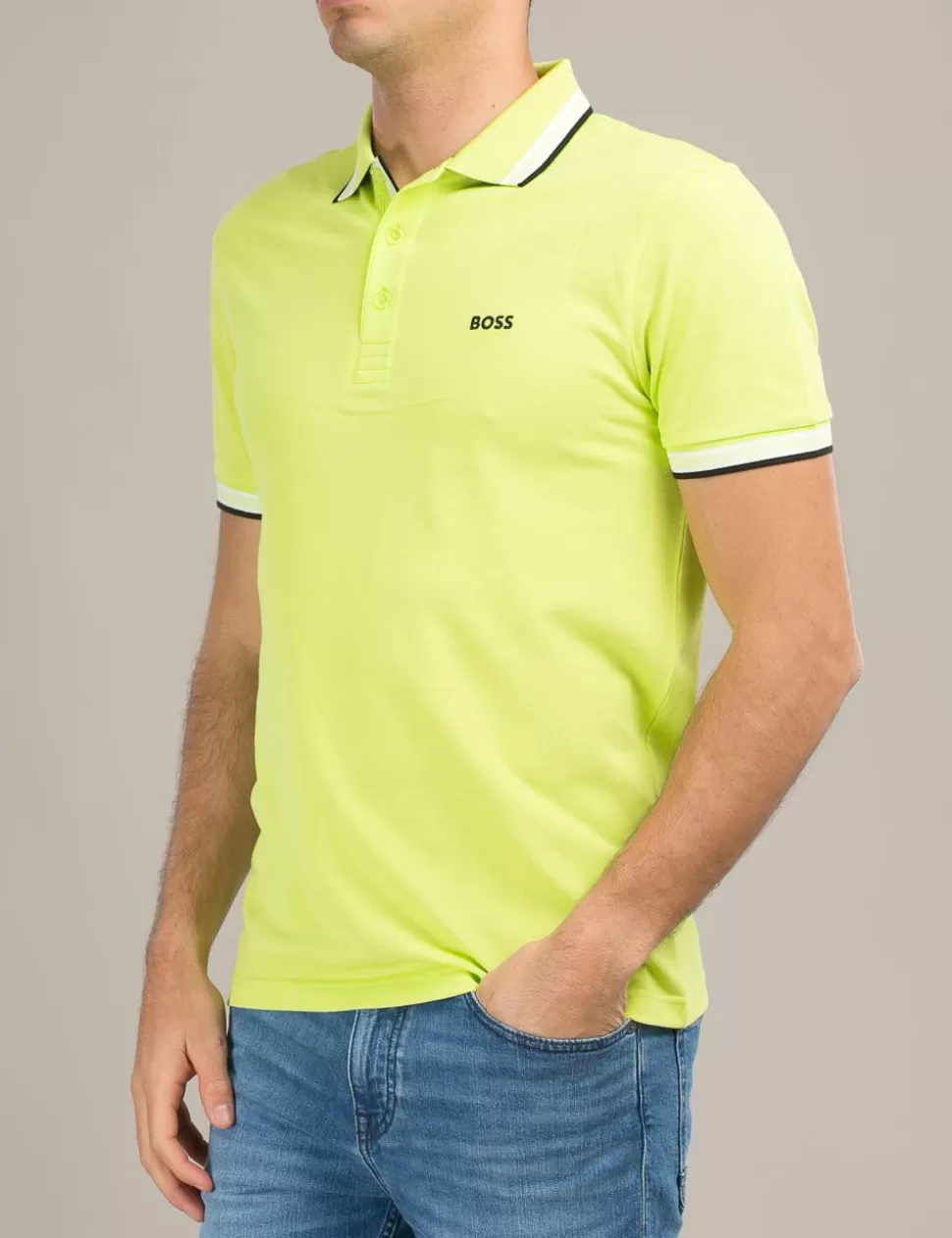 Boss Polo>Polo Verde Acido