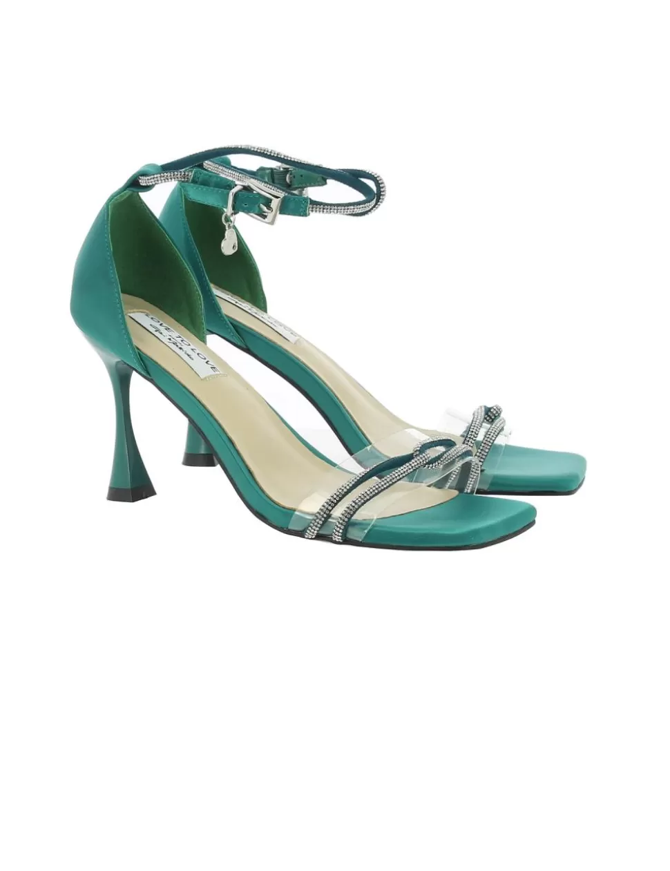 Love To Love Scarpe Con Tacco>Sandalo Con Tacco Verde