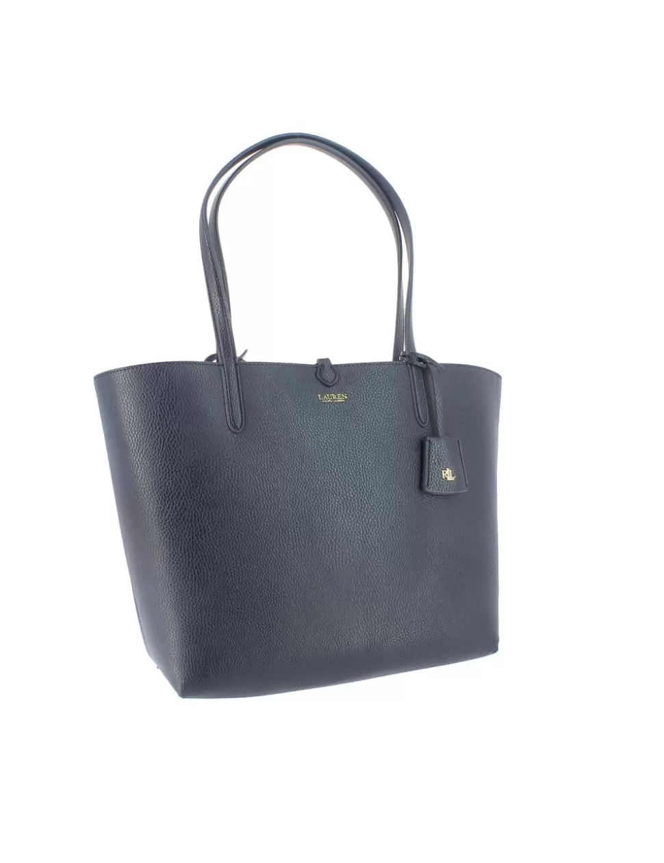 Lauren Borse>Shopper Reversibile Large Navy/Fantasia