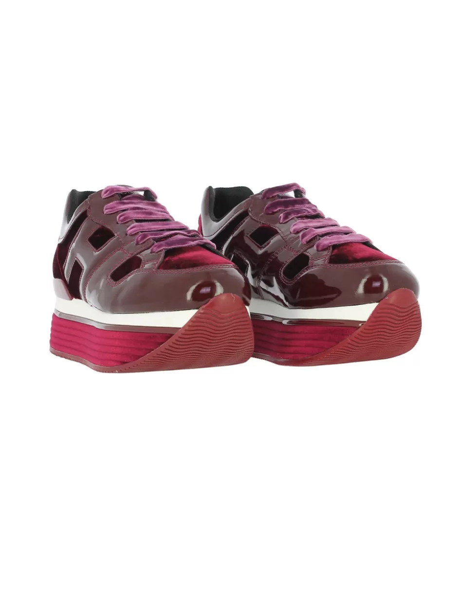 Hogan Sneakers>Sneaker 283 Maxi H222 Donna Bordeaux